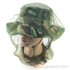 NEW Midge Mosquito Insect Hat Bug Mesh Head Net Face Protector Travel Camping(Green)